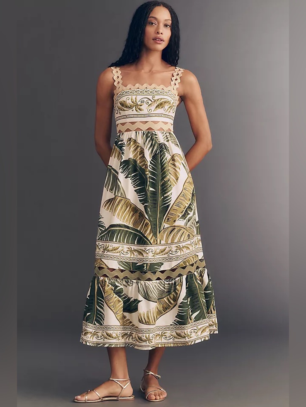 NWT Farm Rio Trancoso Midi Dress